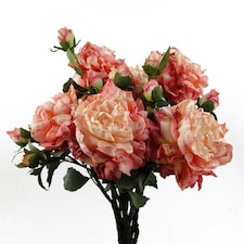 6 x Peony Artificial Flower Pink