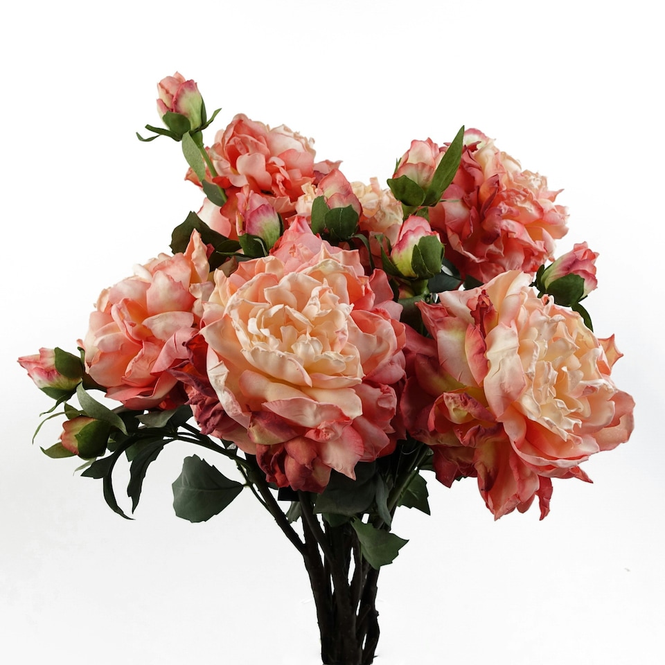 image 1 of 6 x Peony Artificial Flower Pink