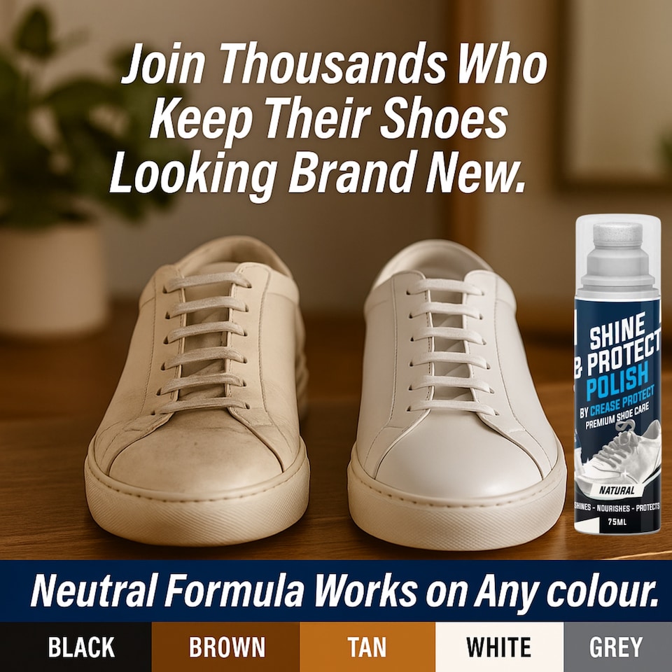 image 1 of Shine & Protect Shoe Polish - 75ml Liquid Shoe Polish - Neutral