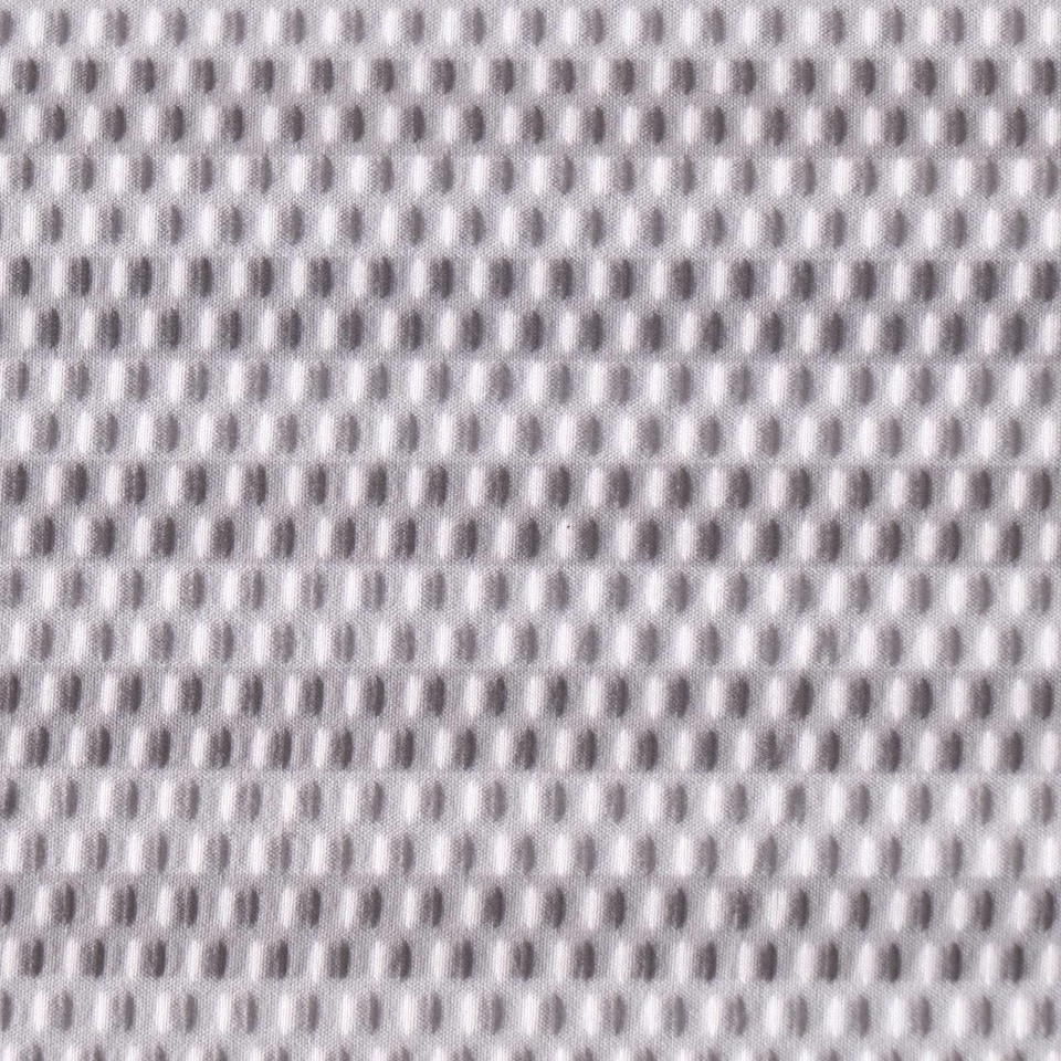 image 1 of OHS Stripe Embossed Duvet Cover and Pillowcase Bedding Set, Double - Grey