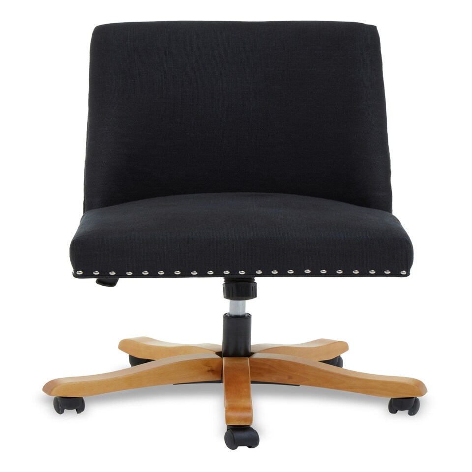 image 1 of Interiors by Premier Washington Black Home Office Chair Black