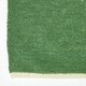 image 3 of Homescapes Dark Olive 100% Cotton Plain Chenille Rug with Natural Trim - 45 x 70 cm Green | 45 x 70 cm