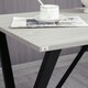 image 8 of HOMCOM 120 cm Rectangular Breakfast Bar Table for 4 People, Steel Legs, White