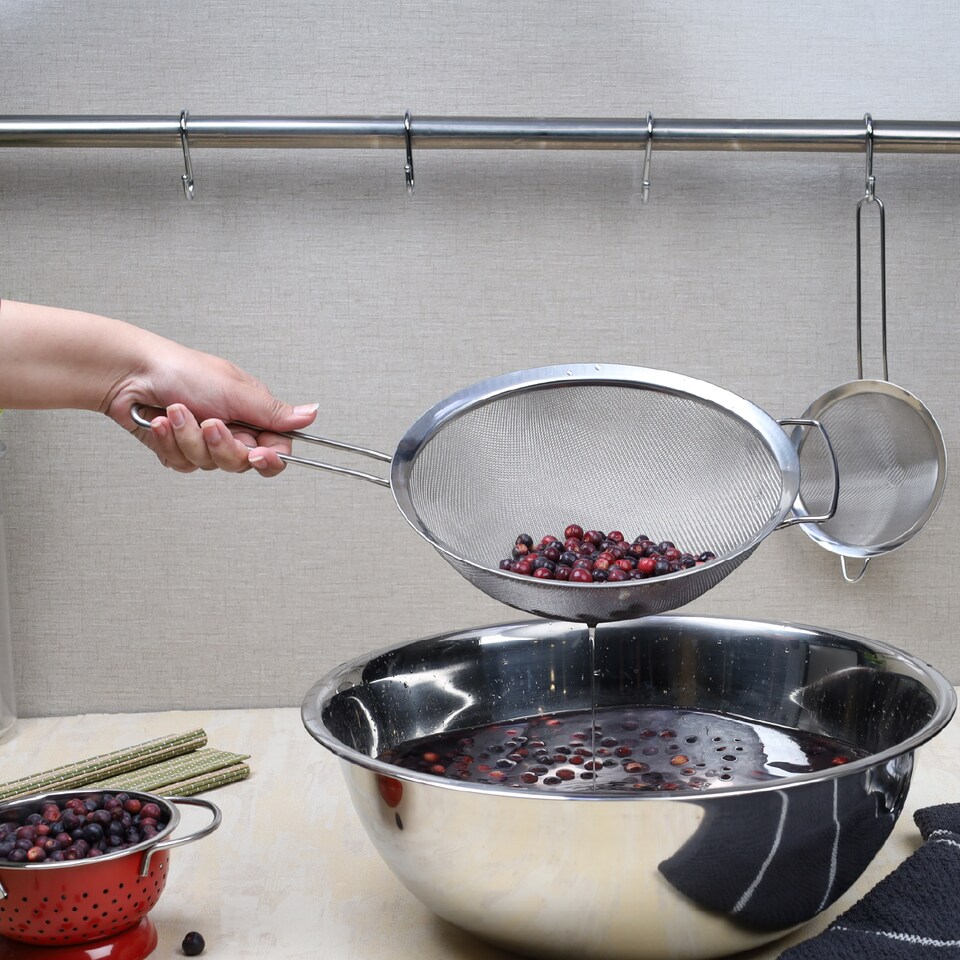 image 1 of Buckingham Fine Mesh Sieve Strainer Stainless Steel 25 cm