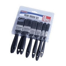 SupaDec Polyester Brush Set (10 Pack) - Black - One Size