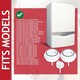 image 3 of SPARES2GO Control Knobs Kit for Vaillant ecoTEC Plus VIH VU VUI VUW Boiler (Pack of 3)