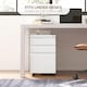 image 8 of Vinsetto Filing Cabinet with Lock and Hanging Bar for Letter A4 Legal, White | White