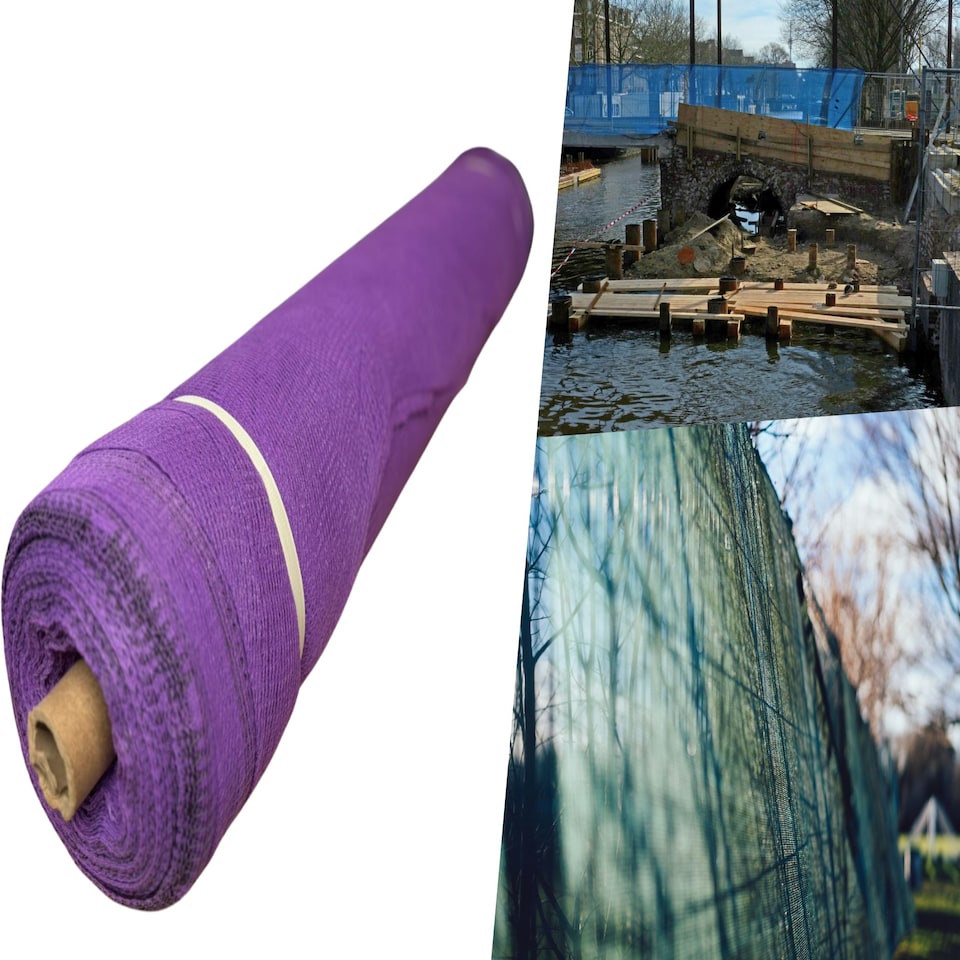 image 1 of Pegdev Purple Windbreaker Shade Netting Professional UV Stabilised Polyethylene 45m