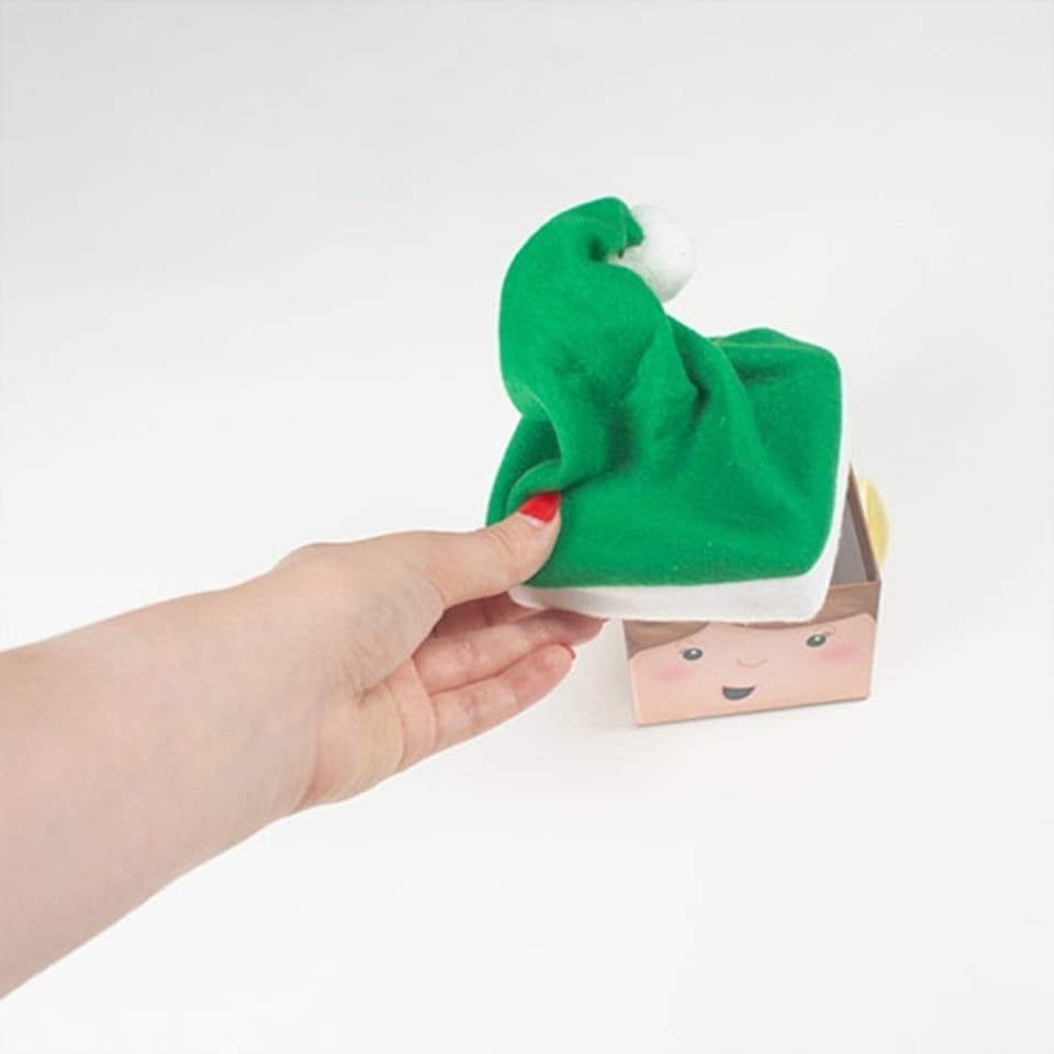 image 1 of Elf Christmas Plush Stackable Gift Boxes - Pack of 3