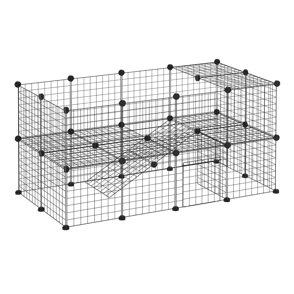 image 1 of PawHut DIY Pet Playpen 36 Panel for Rabbit Chinchilla Hedgehog