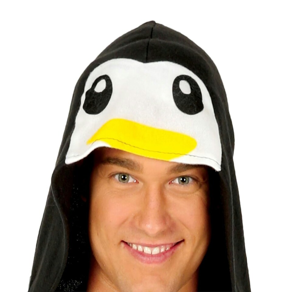 image 1 of Fancy Dress Adult Penguin Pyjamas - M