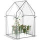 image 6 of Outsunny Tomato Greenhouse with 2 Zipped Doors, Outdoor Green House, Clear