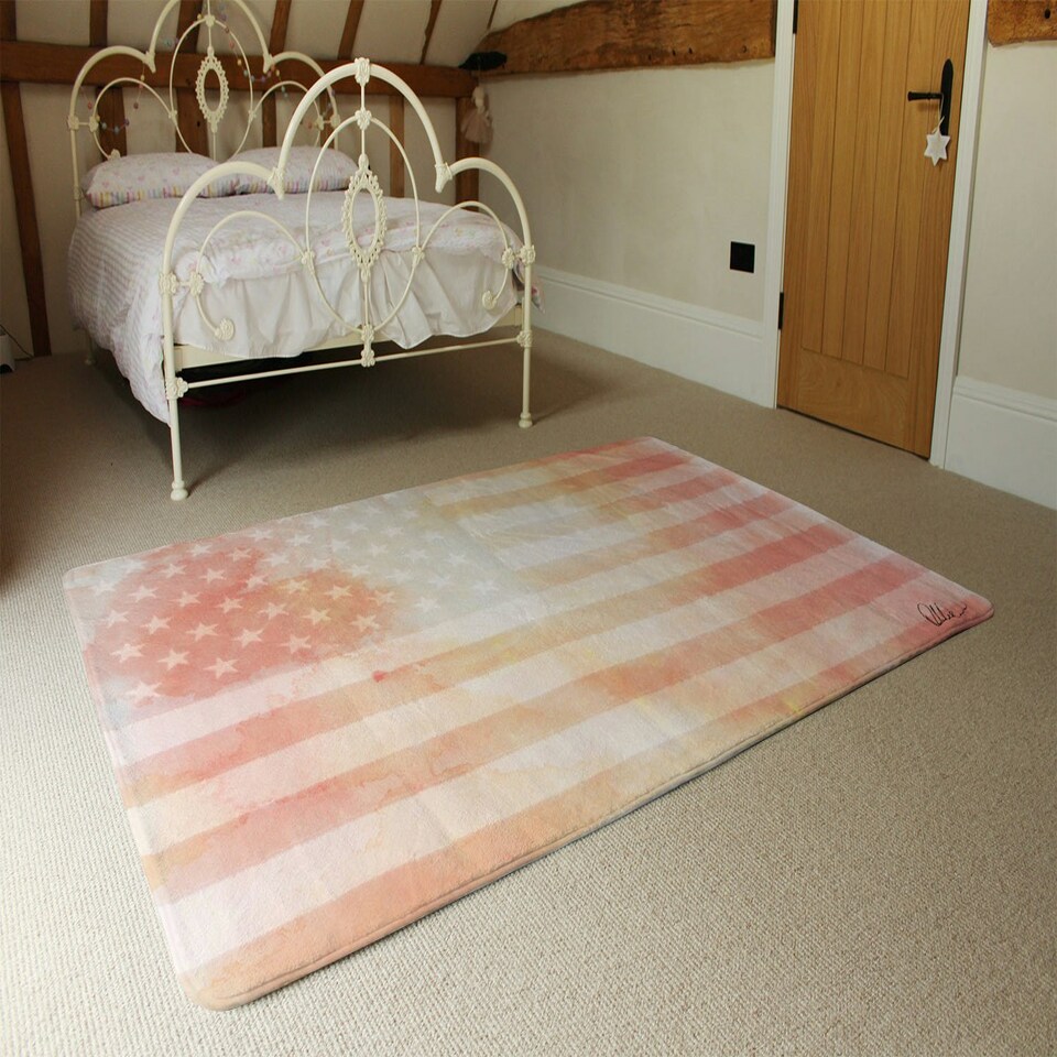 image 1 of American Flag Subtle (Rug) Red | XL: 160x230cm