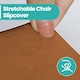 image 9 of Velvet Dining Chair Covers, Spandex High-Back Chair Slipcovers - 220GSM