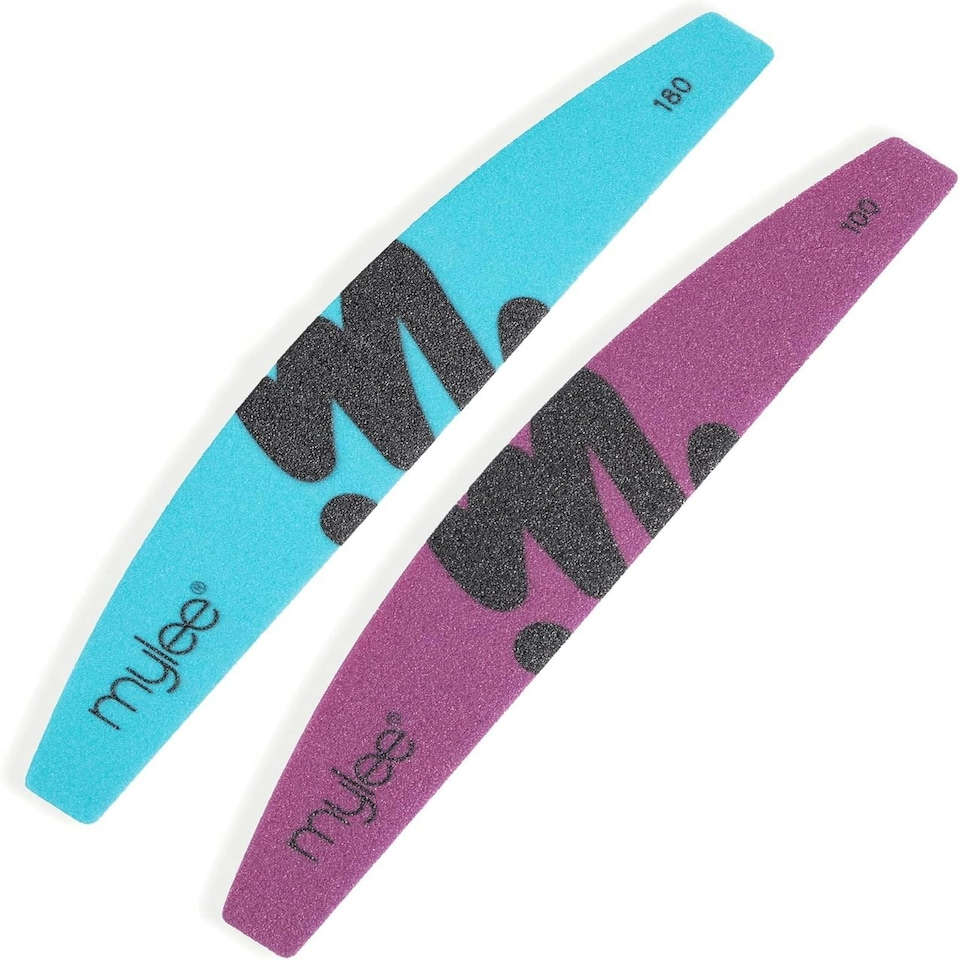 image 1 of Mylee Foam Nail Files 100/180 (Pack of 2)