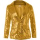image 4 of Womens sequin jacket | Gold | gold | 1