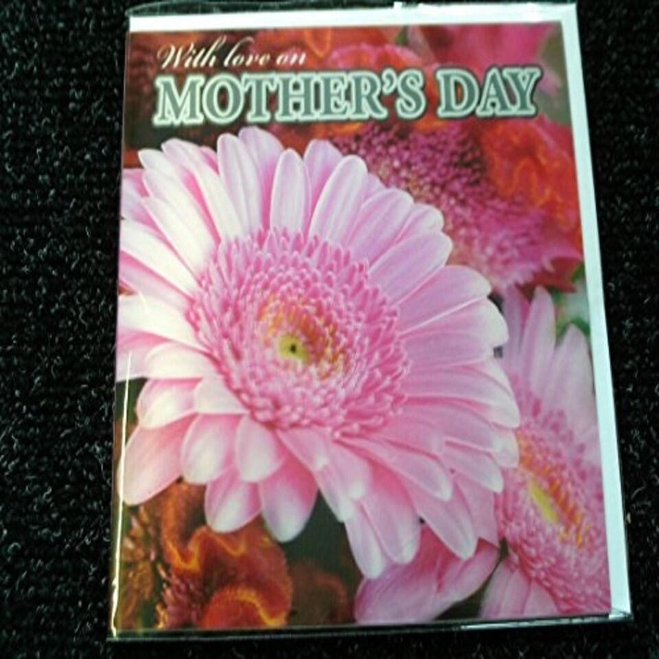 image 1 of Someone 3D Holographic Beutiful Pink Flower Open Mother's Day New Greetings Card