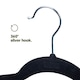 image 6 of 50pc Velvet Hangers Black