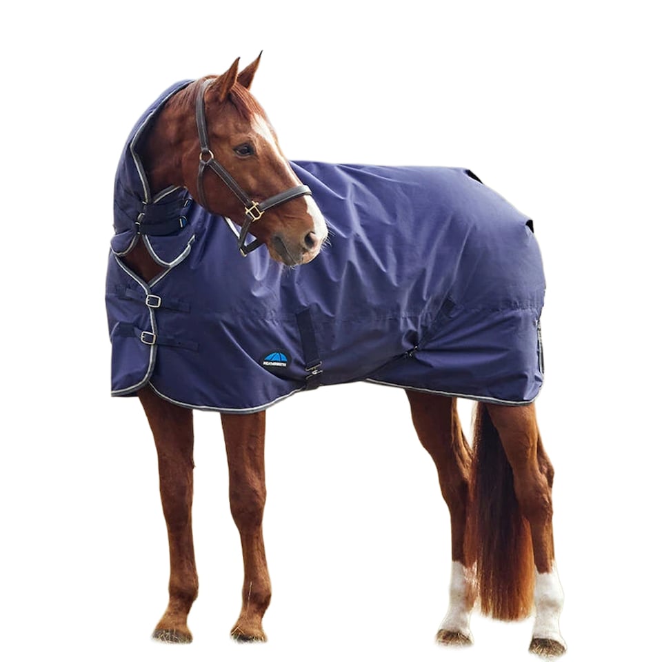 image 1 of Weatherbeeta Comfitec Tyro Combo Neck 50g Horse Turnout Rug | Blue | Navy/Charcoal | 5Ft | 1