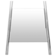 image 1 of Interiors by Premier Silver Finish Frame Floor Mirror Silver