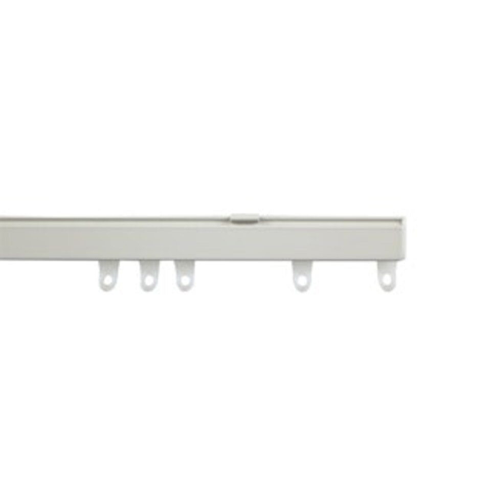 105cm White Fineline Aluminium Curtain Track | White | White