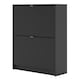 image 3 of Shoes Shoe Cabinet 2 Flip Down Doors and 2 layers in Matt Black