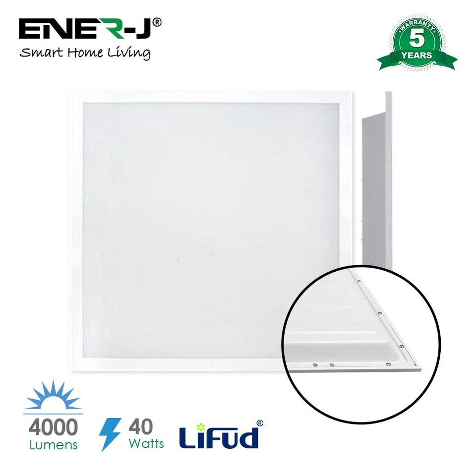 Backlit LED Panel 60x60cms TPA Diffuser 40W, 4000Lm 6000K 2 pcs Pack ...