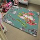 image 4 of Bright Flower on Green (Rug) Green | Medium: 80x150cm