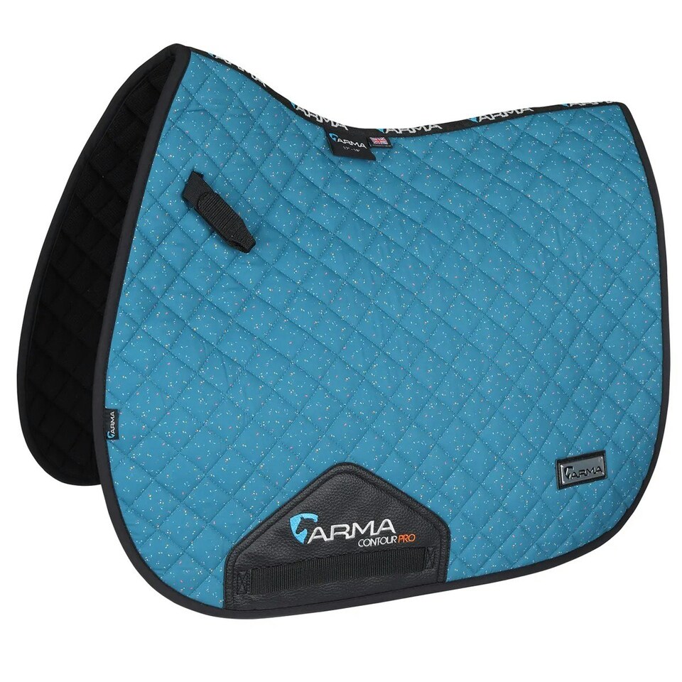 image 1 of ARMA Sport XC Ditsy Print Horse Saddlecloth - Teal - 17in - 18in