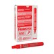 image 1 of Pentel N50 Permanent Markers Red Broad Bullet Tip Pack 12