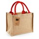 image 2 of Westford Mill Jute Mini Gift Bag - Natural/Bright Red - One Size Brown