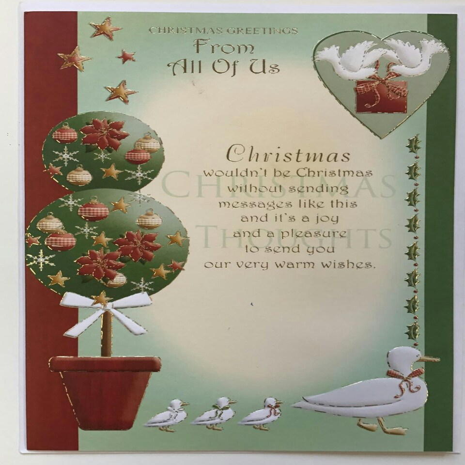 image 1 of Christmas Greetings From All Of Us card
