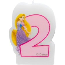 Disney Princess Number 2 Rapunzel Candle - Multicoloured - One Size