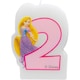 image 1 of Disney Princess Number 2 Rapunzel Candle - Multicoloured - One Size