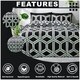 image 5 of Hendrix Geometric Duvet Cover Set Reversible Polycotton Beddings Multi | King