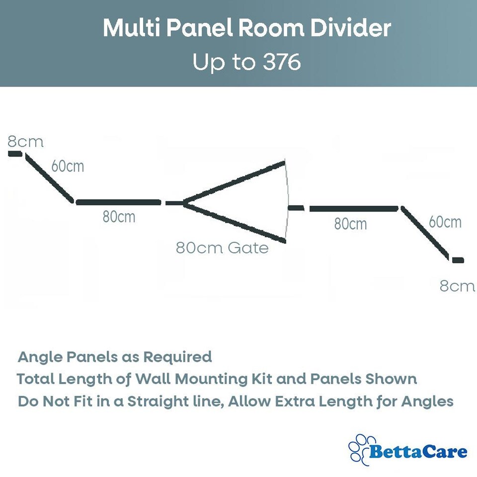 image 1 of Bettacare Wooden Multi Panel Flexible Pet Barrier, Natural Wood, up to 336cm Wide, Dog Barrier for Pets Dogs and Puppy Cream | Natural
