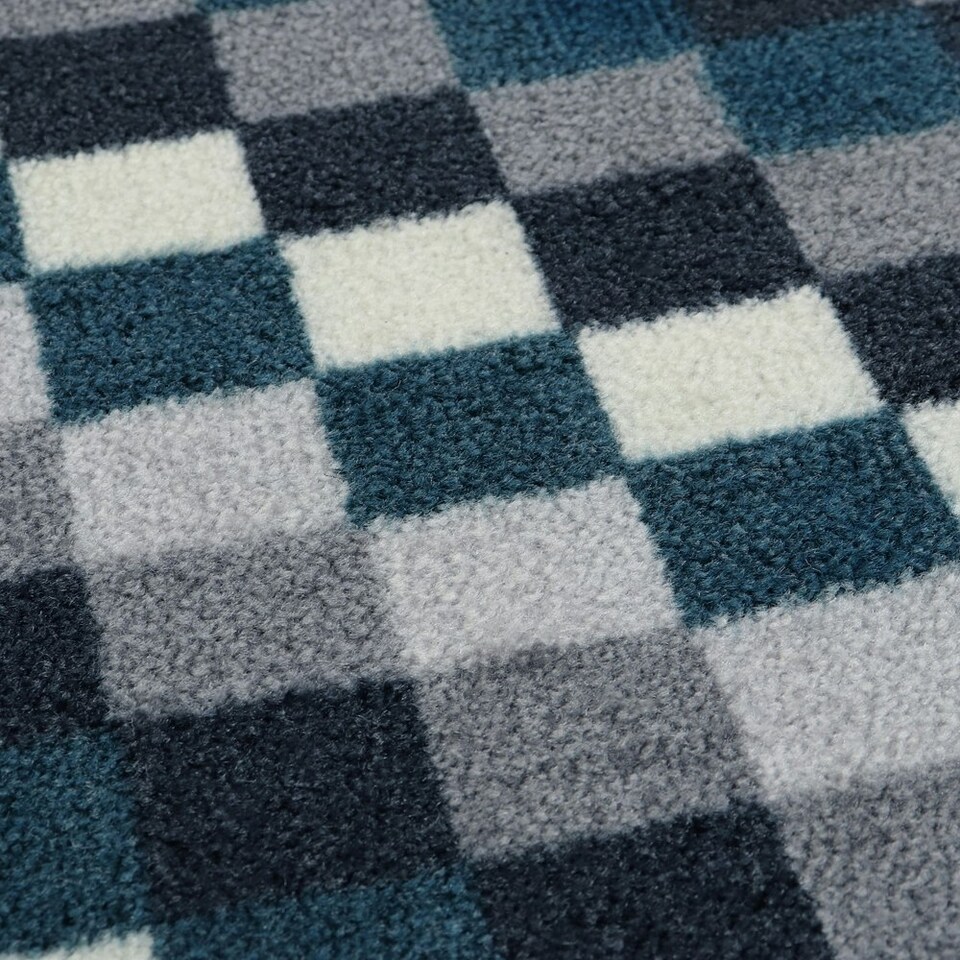 image 1 of JVL Mega Machine Washable Runner 57X150cm, Pixels