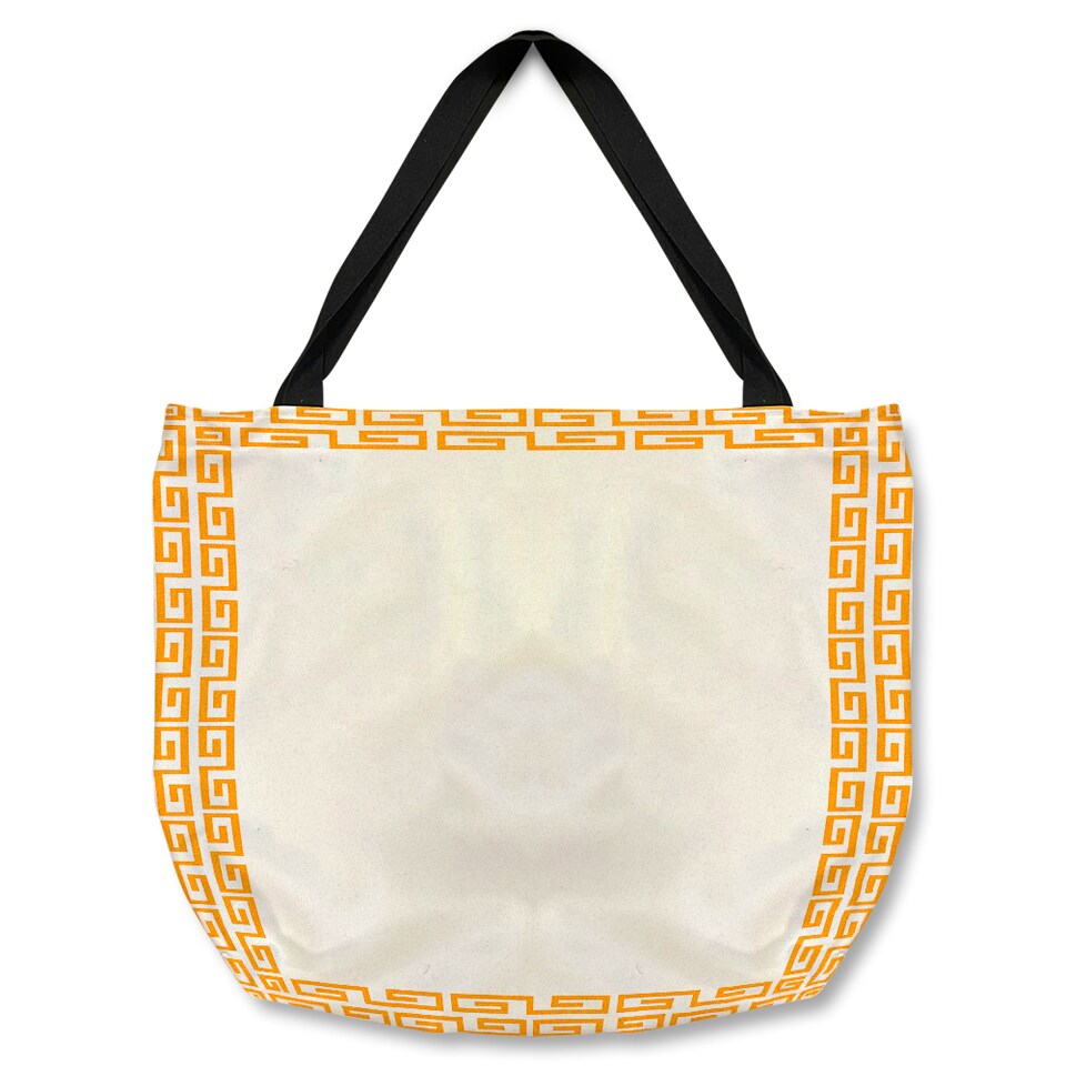 Golden Egyptian Border Tote bat | Multi