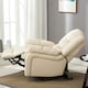 image 8 of Seattle Electric Single Motor Rise Recliner Bonded Leather Chair (Cream)