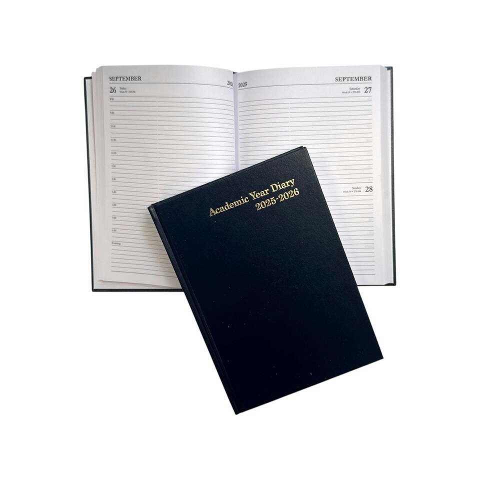 image 1 of Janrax 2025-2026 A5 Day Per Page Blue Academic Diary