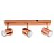image 1 of ValueLights Rosie Polished Copper Spotlight and GU10 Spotlight LED 5W Warm White 3000K Bulb
