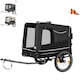 image 10 of Dog Bike Trailer - multifunctional, foldable, including reflectors, leash and flag - Grey