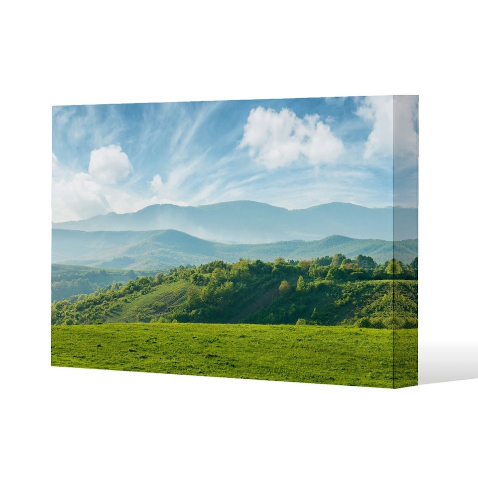 image 1 of panorama of beautiful countryside of romania (Canvas Print) 127 x 101 x 4cm