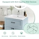 image 5 of COSTWAY Bathroom Vanity Storage Cabinet w/2 Doorsy Grey