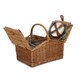 image 3 of 4 Person Ravenstor Double Lidded Fitted Wicker Picnic Basket