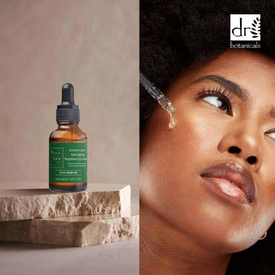 image 1 of Dr Botanicals Green Caviar Anti-Ageing Peptide Eye Serum 15ml Twin Value Savings Pack