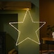 image 1 of 70cm Light up Dewdrop Christmas 2D Star with 230 Warm White LEDs & Timer Function