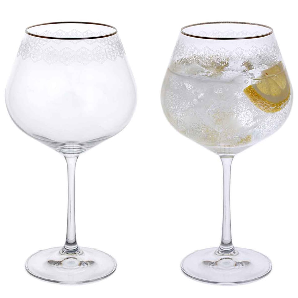 image 1 of Dartington Gatsby Copa Gin & Tonic Glasses 570ml 21cm Tall Set Of 2