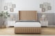image 2 of Sloomy Marlborough Latte Dumfries Divan Bed Base 2 Drawers Foot-End With 54 Inch Wingback Headboard & 12 Inch Matching Footboard | Brown | Latte | King | 1
