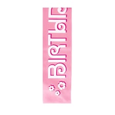 Unique Satin Birthday Sash - Pink - One Size
